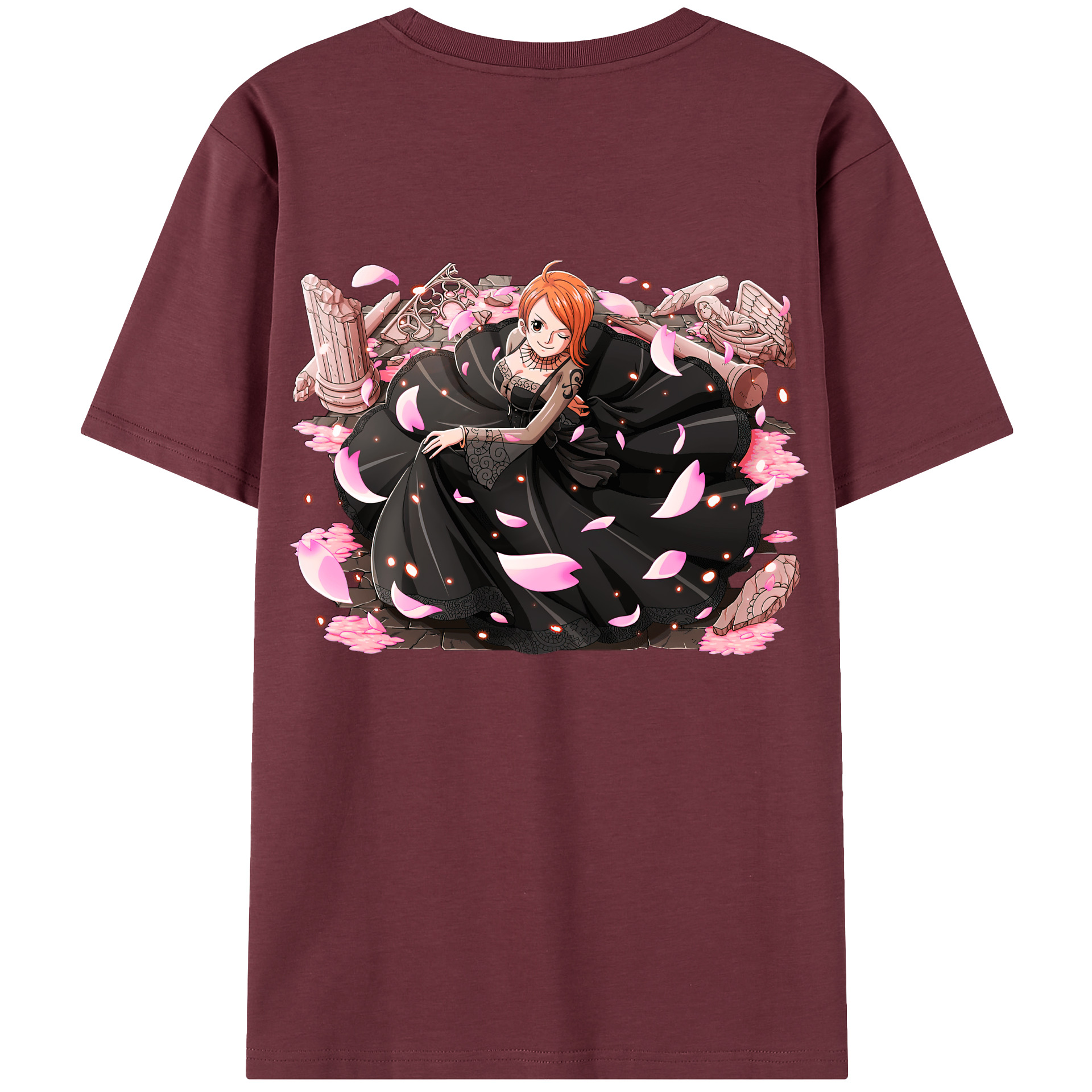 ワンピース ナミ ONE PIECE Nami 綿100％半袖Tシャツ（背面プリント）